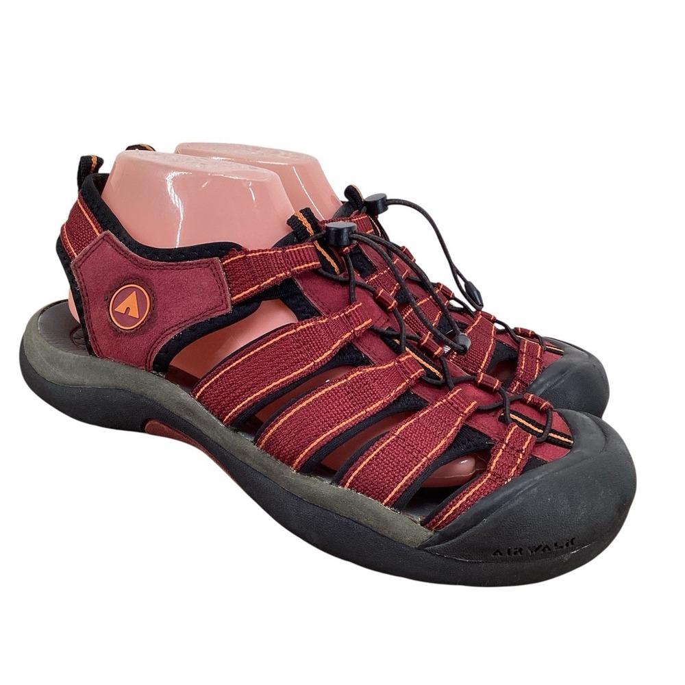 Airwalk Hiking Fisherman Sandals‎ Men's Size 9.5 Red Outdoors Pull On Classic